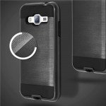 Wholesale Samsung Galaxy J3 / Galaxy Amp Prime Iron Shield Hybrid Case (Black)